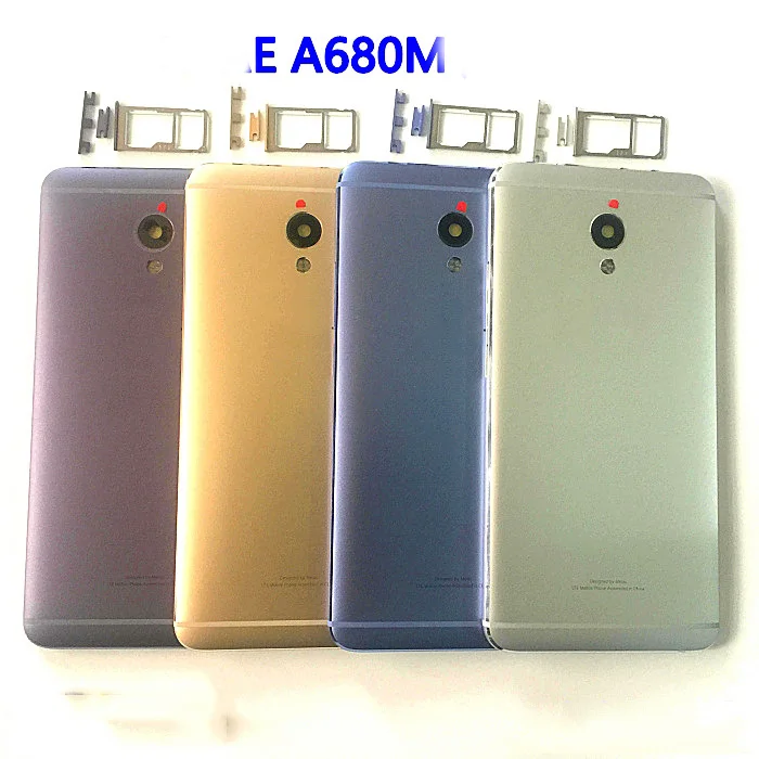 Задняя крышка для MEIZU Meilan E A680M чехол с аккумулятором черная задняя панель корпуса