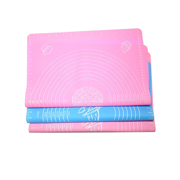 

Silica Gel Thick Dough Mat Bakery Placemat Food Grade Measuring Dough Rolling Pad High-temperature Resistant Kitchen Surface Cut