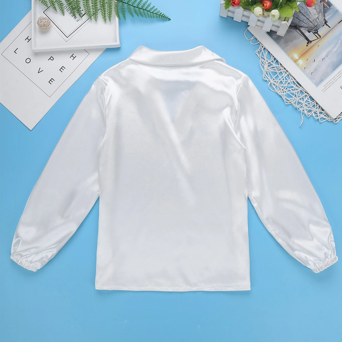 Черно белые детские танцевальные рубашка конкурсное выступление Бальные