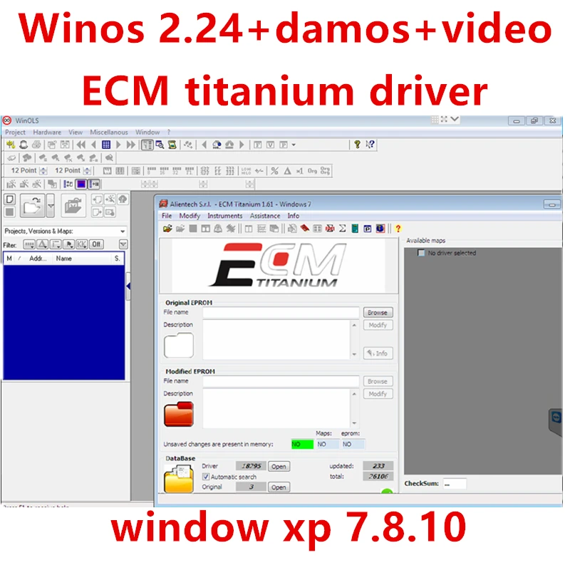 Лидер продаж 2021 Winols 2 24 + Ecm Titanium 26000 аппарат для разблокировки Damos файлы видео