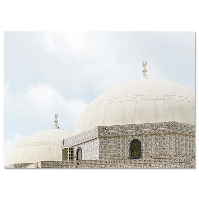 Picture 7 Allah Islamic Wall Art Холст плакат, двери, мусульманское здание, принт, скандинавские декоративные картины, живопись, современный декор в мечети - Цвет: Picture 7