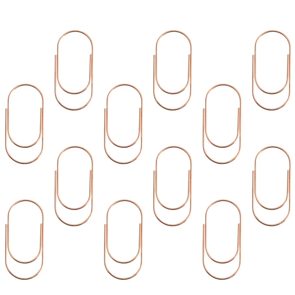 

20pcs Paper Clips Metal Colorful Simple Durable Paper Clips for Office School