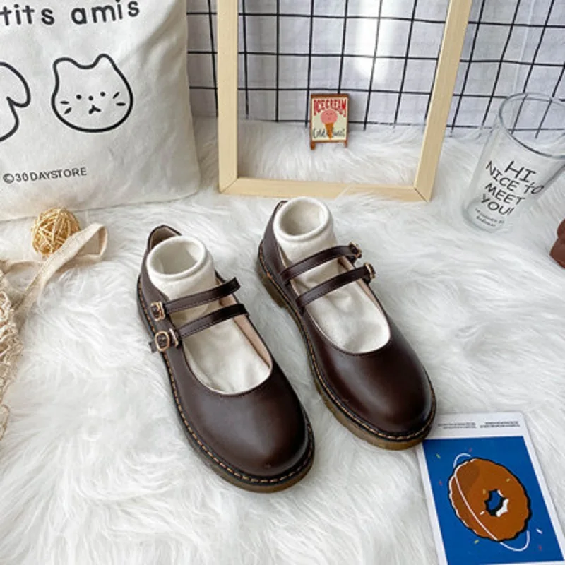 

Новинка лета 2020, маленькие кожаные туфли в британском стиле, женские универсальные туфли в стиле ретро и колледжа в японском стиле