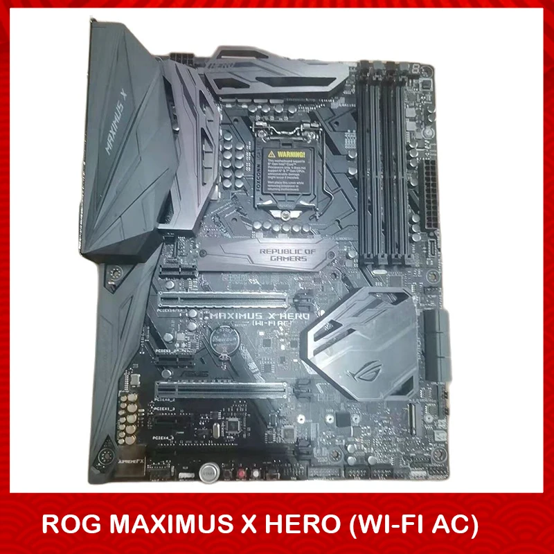 

Оригинальная настольная материнская плата для ASUS, для ROG MAXIMUS X HERO (Wi-Fi AC) LGA1151 DDR4 4133 МГц ATX, полностью протестирована, хорошее качество