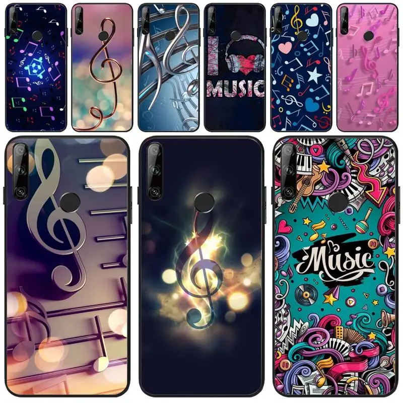 Музыкальные ноты скрипка классический МУС Coque Shell чехол для телефона Huawei Y5 Y6 Y7 Y9
