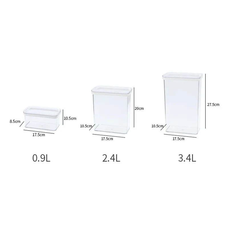 

Plastic Container For Cereals Large Capacity Cereals Of Storage Jars Kitchen Whole Grains Sealed Cans Storage Cereal Containers