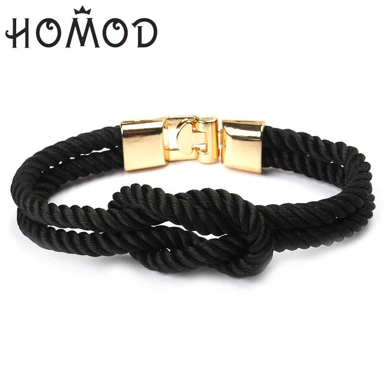 HOMOD нейлоновый браслет с якорем для мужчин и женщин мужской со шнурками ювелирные
