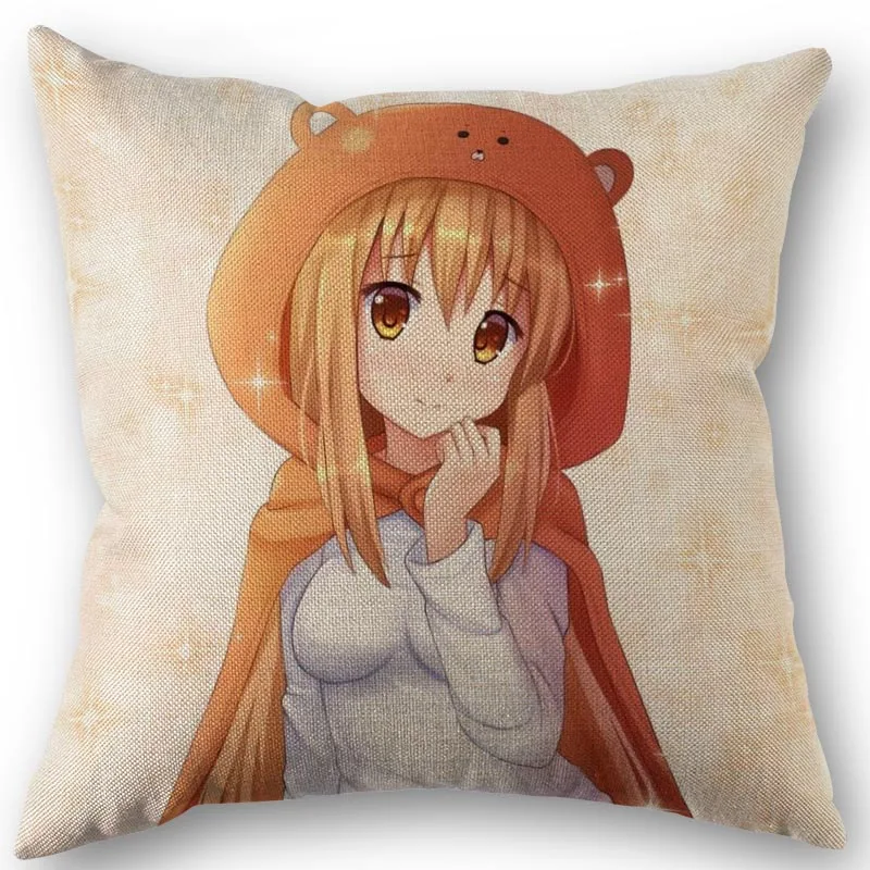 

Himouto! Umaru chan Pillowcase High Quality Home Textile Cotton Linen Fabric 45x45cm One Side Decoration Pillow Cover New 1213