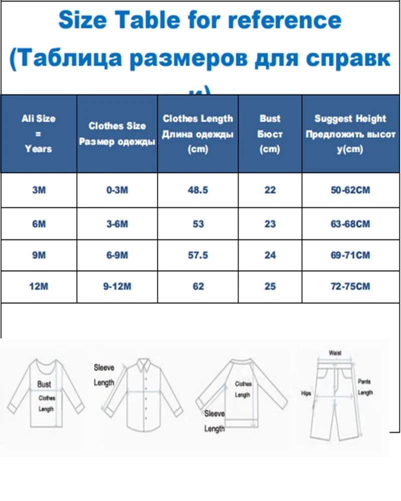 Пижама-комбинезон для новорожденных на возраст 0-12 месяцев | Мать и ребенок