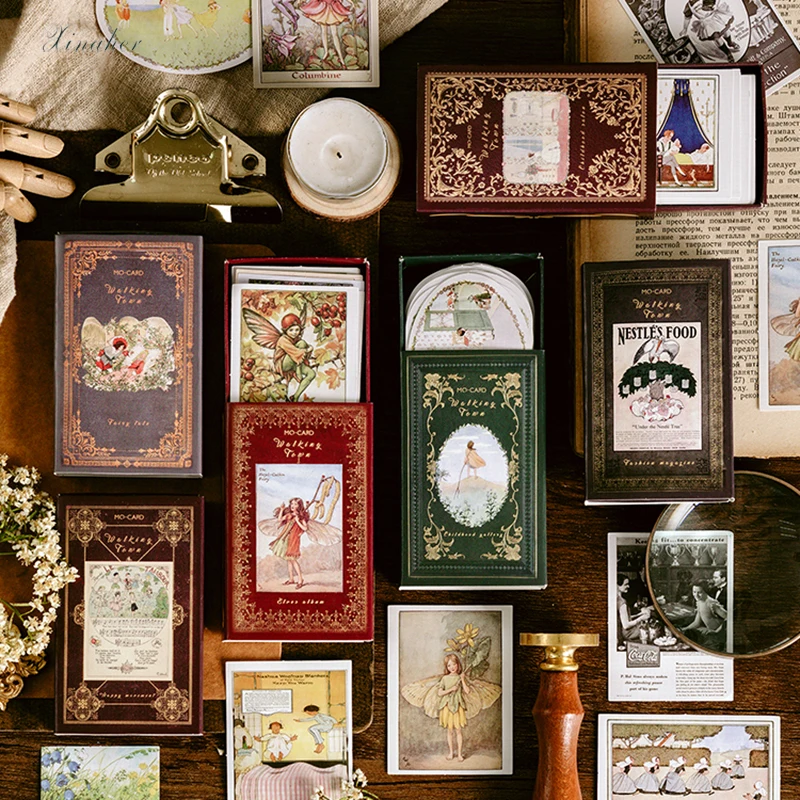 XINAHER 60 шт./кор. винтажная тропическая серия бумага для журнала наклейка упаковка