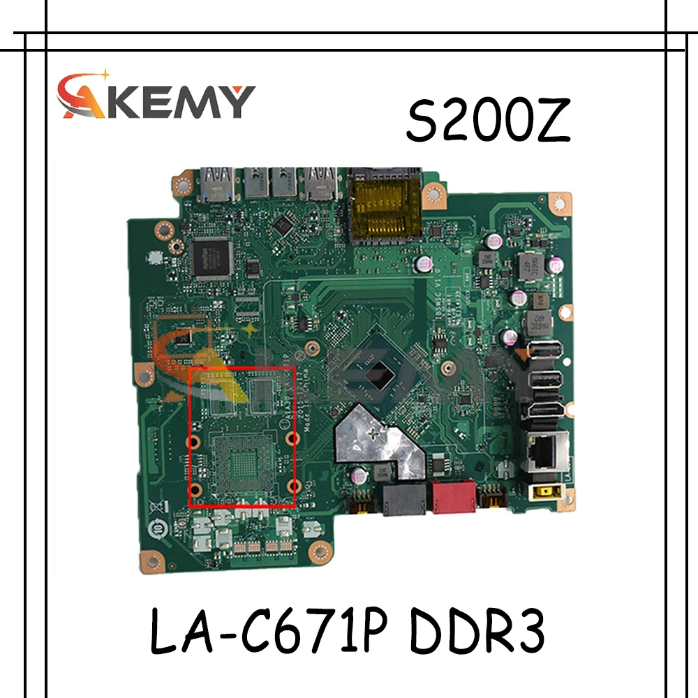 

Akemy для Lenovo S200Z C2000 AIO материнская плата Con AIA30 LA-C671P материнская плата DDR3 100% тесты работы
