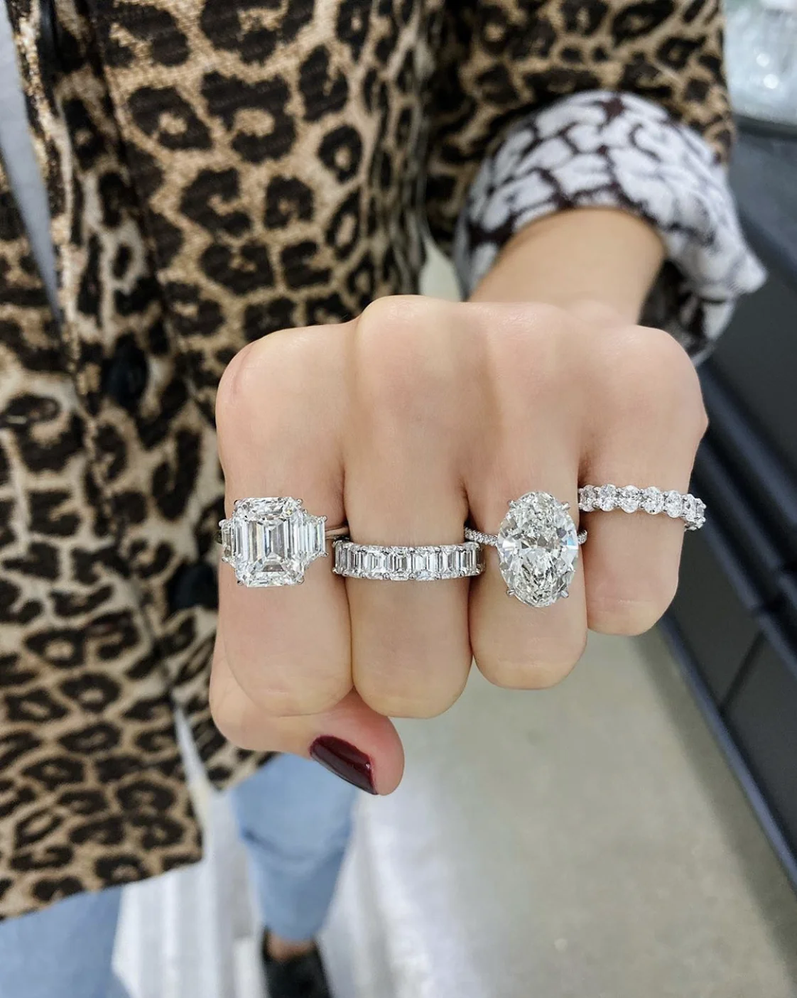 

Luxury 100% 925 Sterling Silver Diamond Band Ring Wedding Engagement Cocktail Rings for Women Fine Natural Gemstone FINE Jewelry