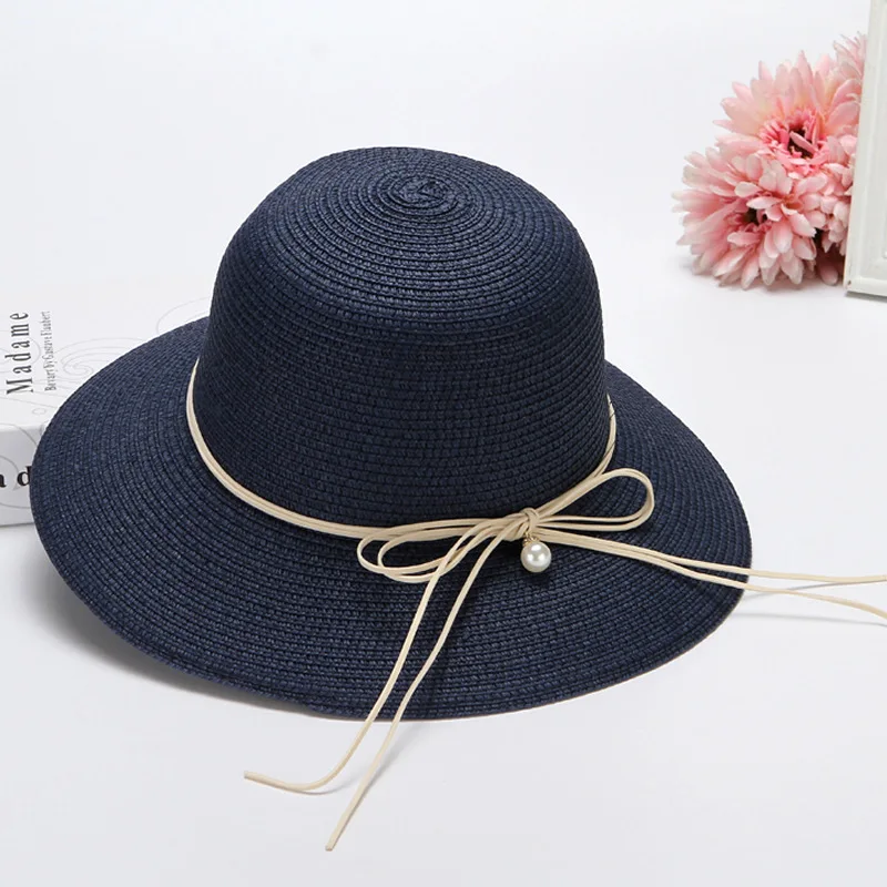 

Fashion Summer Straw Hat Women summer caps women Beach Hat Panama Ladies Cap Casual Sun Hat for Girls Bone