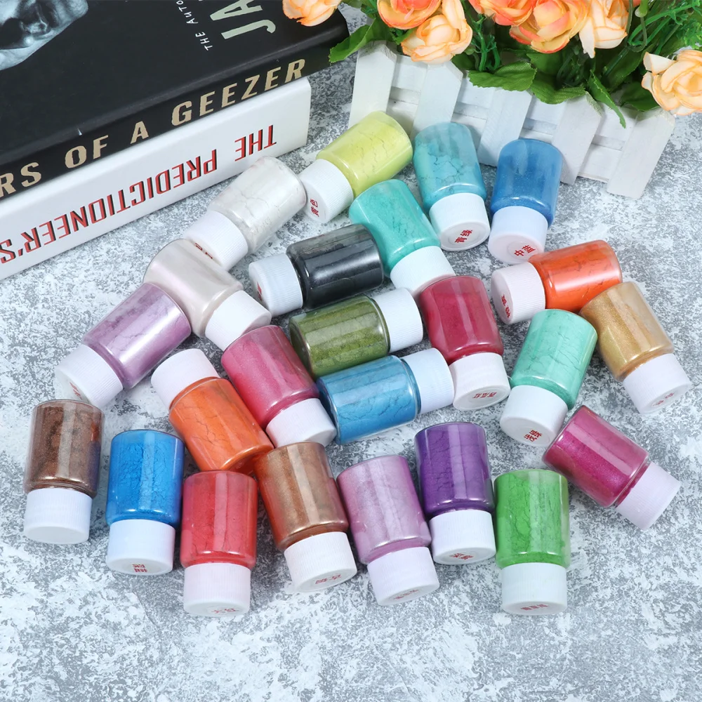 24 шт. минеральные пигменты для макияжа слюдяная пудра жемчужная рукоделия помада