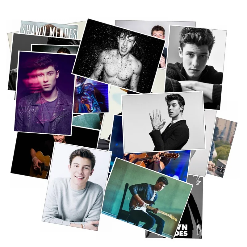 

25PCS Handsome Boy Music Singer Shawn Mendes Poster Sticker for Fans Car Bicycle Luggage Laptop Phone Decal Waterproof Stickers
