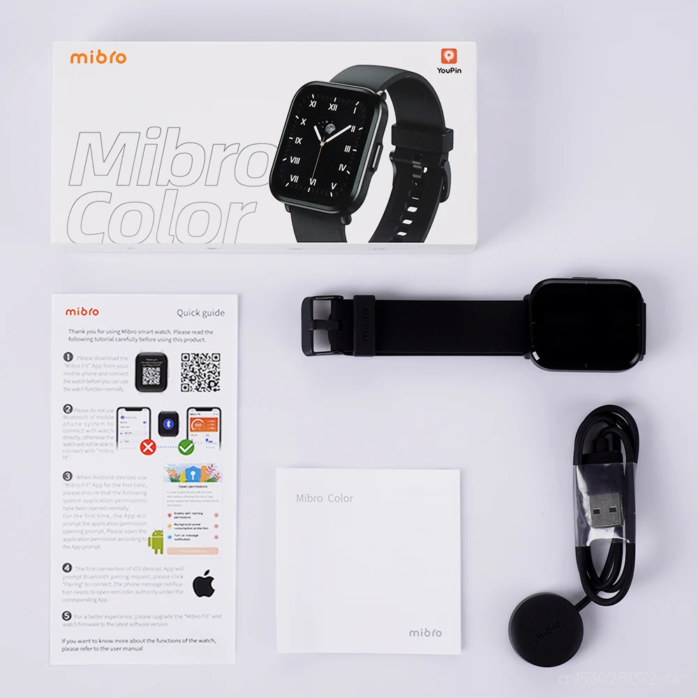Mibro Color Smartwatch 5ATM Водонепроницаемый трекер сердечного ритма 270 мАч Батарея Смарт