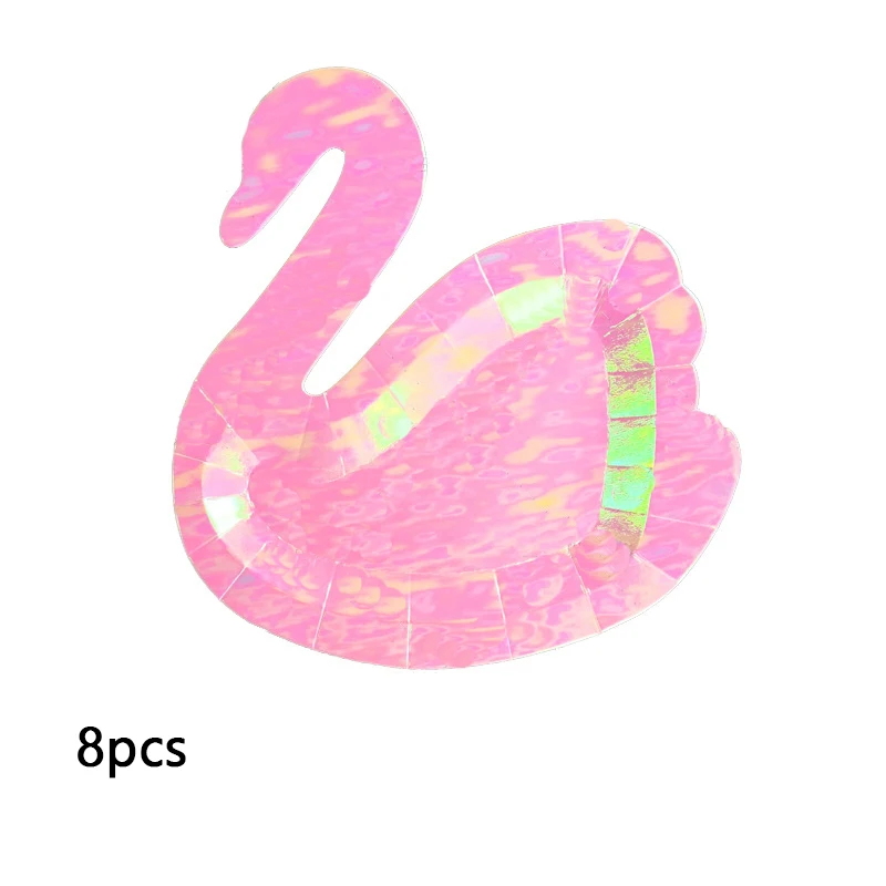 Сияющий лебедь тематическая вечеринка на день рождения набор одноразовой посуды