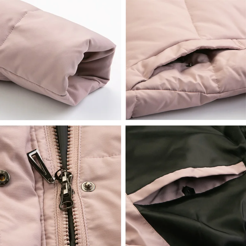 ICEbear 2019 новый зимний длинный женский пуховик модная теплая Женская куртка с