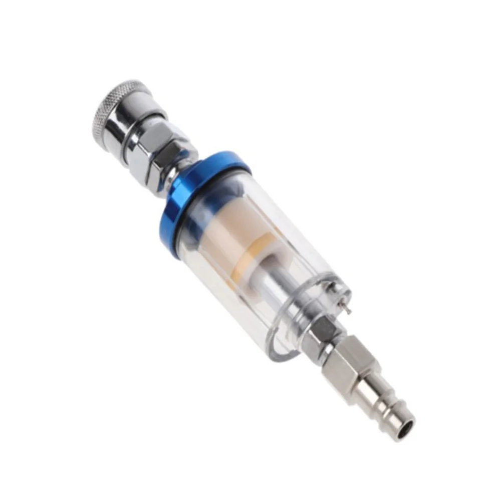 

1/4" Water Oil Separator Inline Air Hose Filter Moisture Trap For Compressor Spray Paint Gun Pneumatic Tool Parts