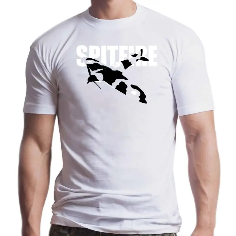 

New 2021 2021 Summer Style Fashion Short Sleeve Cotton T-shirt Spitfire Plane Men's T-Shirt Hip Hop Tees Tops Harajuku Streetwea