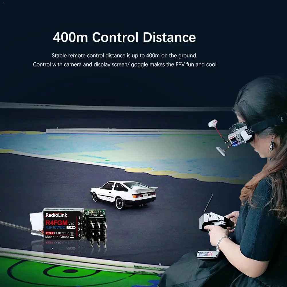 Radiolink R4FGM 4CH приемник встроенный гироскоп для RC MINI Z автомобили и лодки подходит