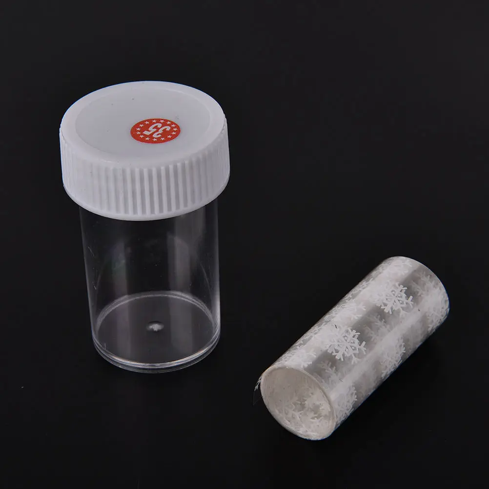 1 шт инструментов для ногтей Наклейка из фольги белый 3D Снежинка Дизайн Рождество