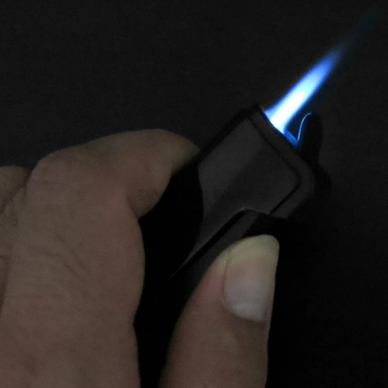 Металлическая Бутановая газовая зажигалка JiFeng одноструйфонарь Галка для сигар