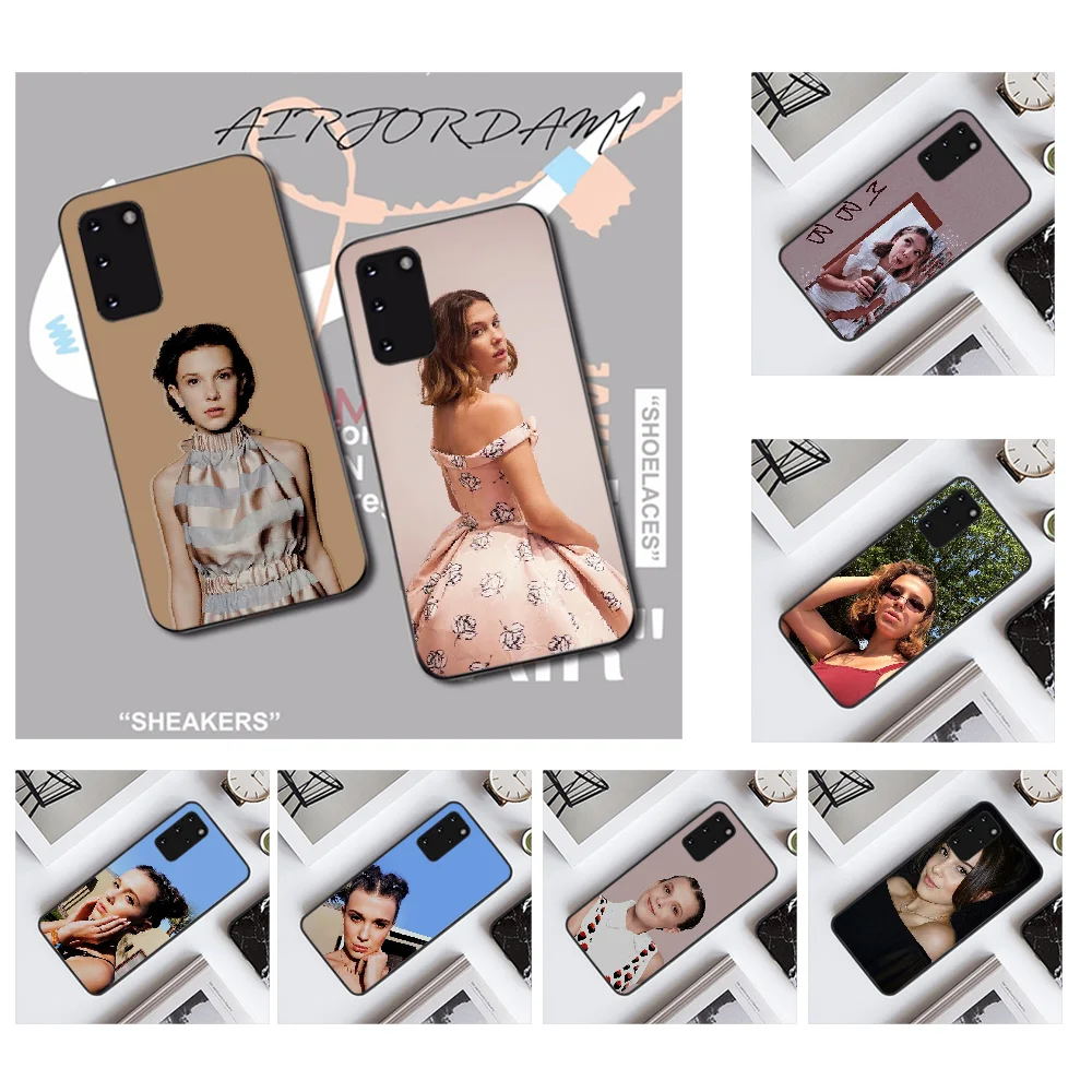 NBDRUICAI Millie Bobby коричневый черный ТПУ мягкий чехол для телефона Samsung S20 plus Ultra S6 S7 edge S8