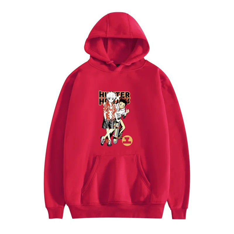 

Killua - Hunter x Hunter Hoodies Solid Color Hooded Top Women Sweatshirt Long-sleeved student Autumn Casual Hooded Streetwear