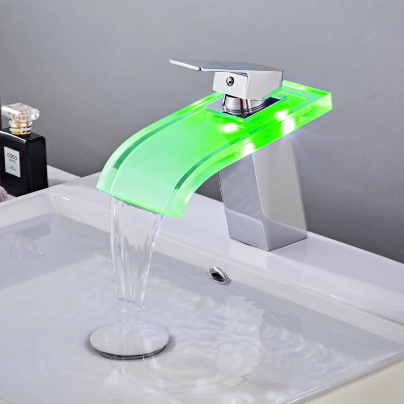 Стеклянный смеситель для ванной комнаты раковины настенный воды водопроводные