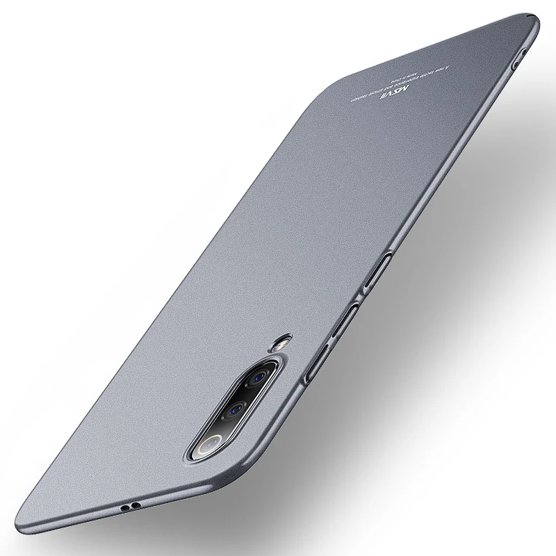 Серый MSVII чехол для телефона s для Xiaomi mi 9 чехол матовый Жесткий Чехол для mi 9 SE чехол Ультратонкий Не оставляющий отпечатков пальцев для Xiaomi mi 9 Coque Capa - Цвет: Серый