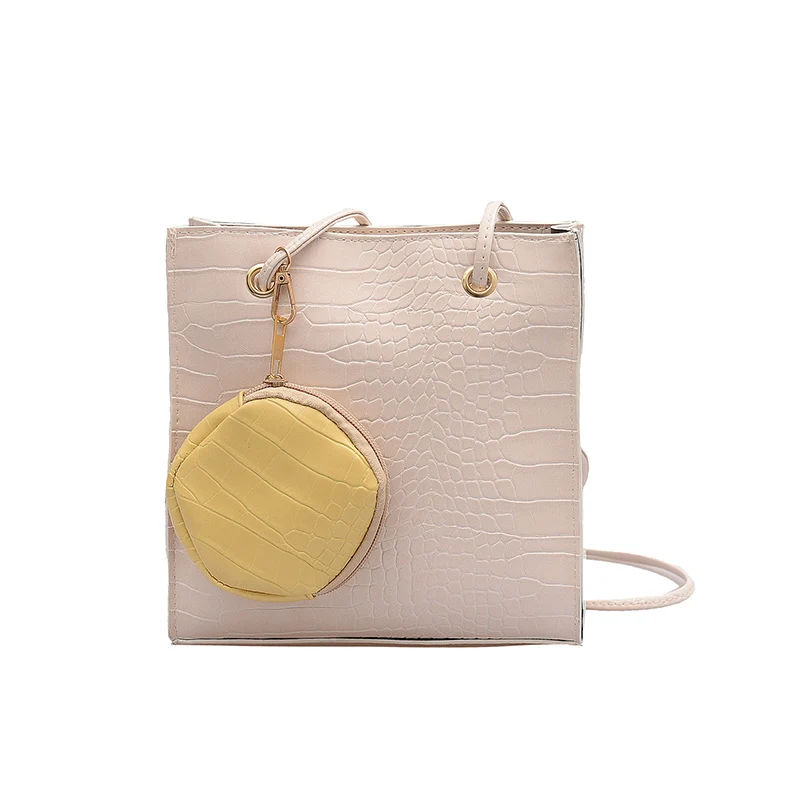 

Bags for women 2020 Fashion Boho summer crocodile Leather White Mini Shoulder shopping bag Korean style Luxury Designer Handbag