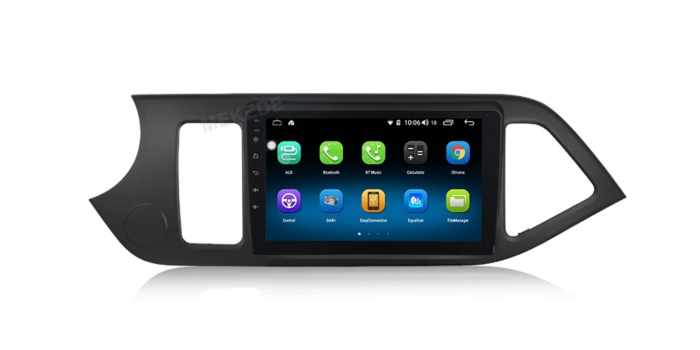 MEKEDE Android 9,0 " 2Din Автомагнитола gps навигатор KIA PICANTO Morning для 2011 2012 2013 головное устройство Wifi BT аудио