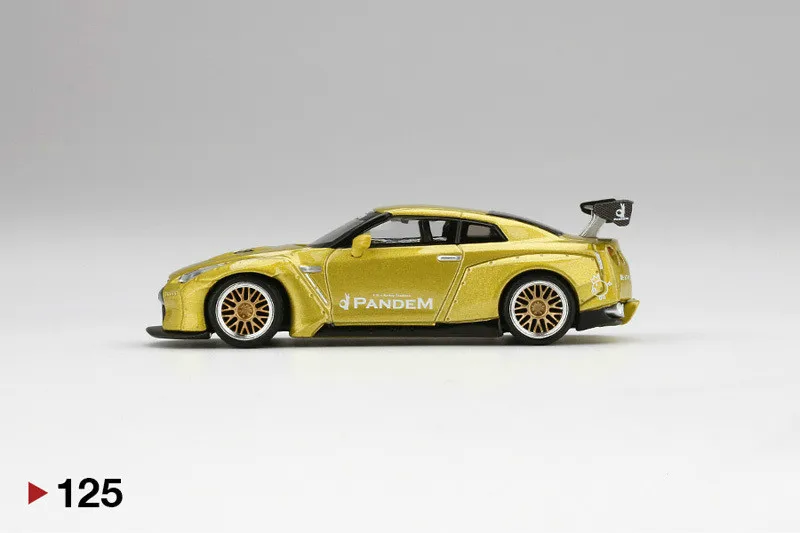 1: 64 Новая модель автомобиля из сплава ракетка кролик PANDEM Skyline R35 задний план
