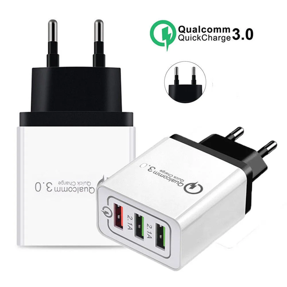 Quick Charge 3.0 USB Charger QC3.0 Wall Mobile Phone for iPhone X Xiaomi Mi 9 Tablet iPad EU QC Fast Charging | Мобильные телефоны