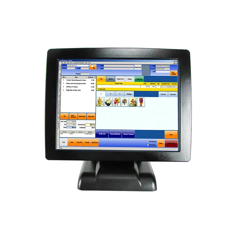 Кассовый аппарат горячая Распродажа 15 &quotрезистивный сенсорный экран монитор POS