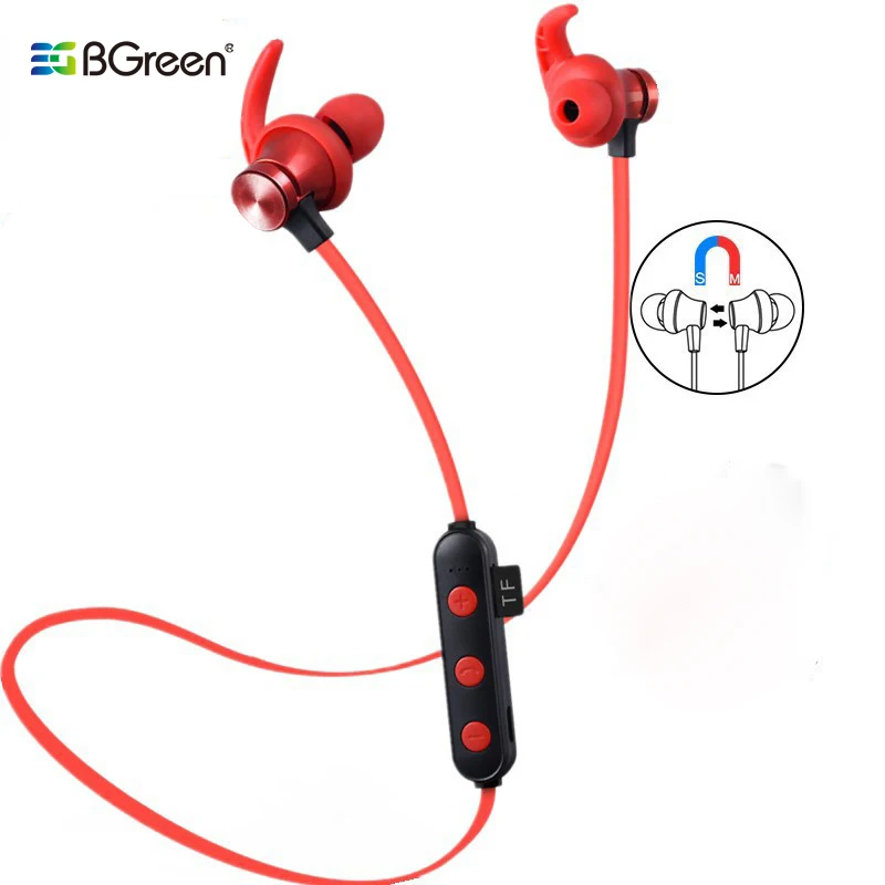 Спортивные наушники BGreen Bluetooth водонепроницаемая Беспроводная стереогарнитура