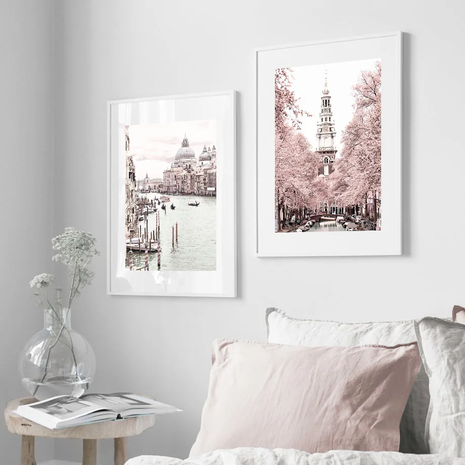 Картина на холсте с изображением венецианского пейзажа настенные постеры