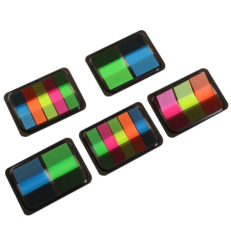 Fluorescence Colour Self Adhesive Memo Pad Sticky Notes Bookmark Sticker Paper for Kids Office School Stationery Supplies | Канцтовары