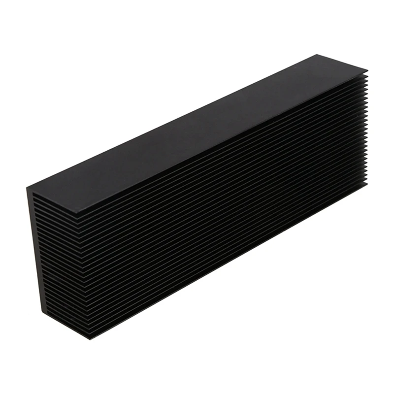 Black Aluminum Radiator 200x69x36MM Dense 27 Tooth Heat Sink for Power Amplifier Heater | Компьютеры и офис