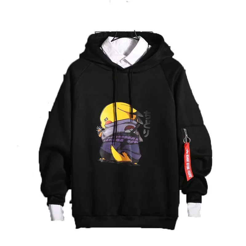 

Autumn Cartoon Men's And Women's Oversized Loose Baseball Uniform Class Uniform Trendy Fat Hooded Student Coat 3XL