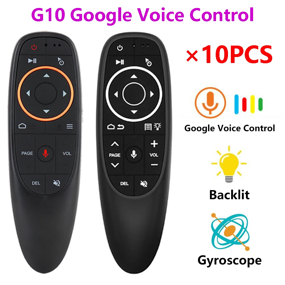 [10 шт.] G10 G10S G10SPro Google Voice Contrl дистанционного Управление воздушный пульт Мышь 2 4G