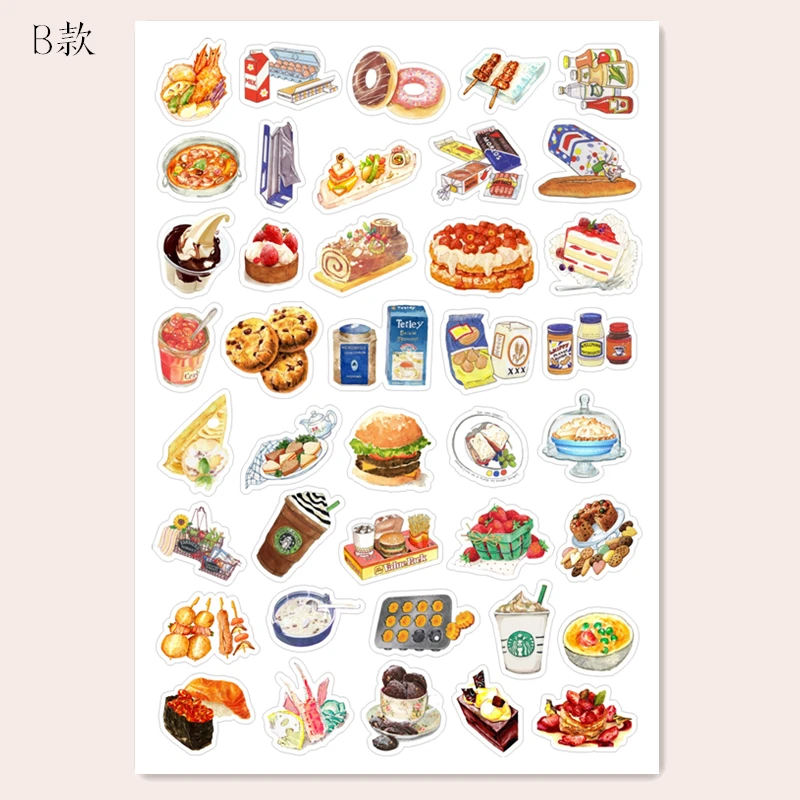 2019 винтажная китайская наклейка для пищевых продуктов набор скрапбукинга альбом