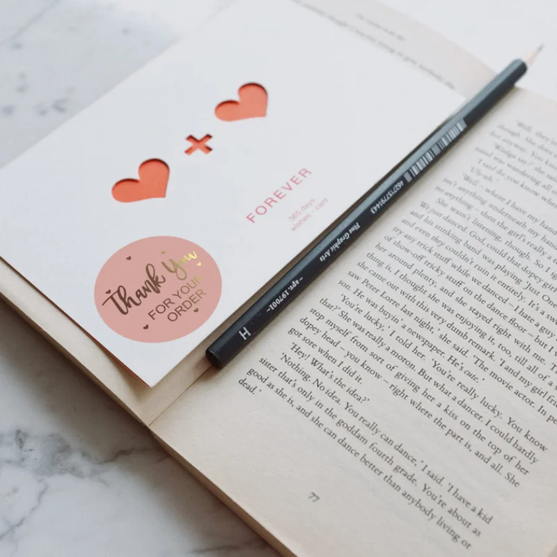 

Gift Sealing Stickers 500pcs Thank you Love Design Diary Scrapbooking Stickers Festival Birthday Party Gift Decorations Labels