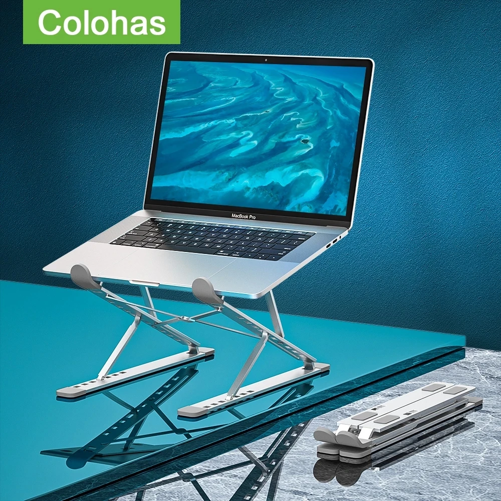 

New Adjustable Laptop Stand Portable Base Notebook Stand Support For Macbook Laptop Holder Computer Tablet Stand Laptop Table