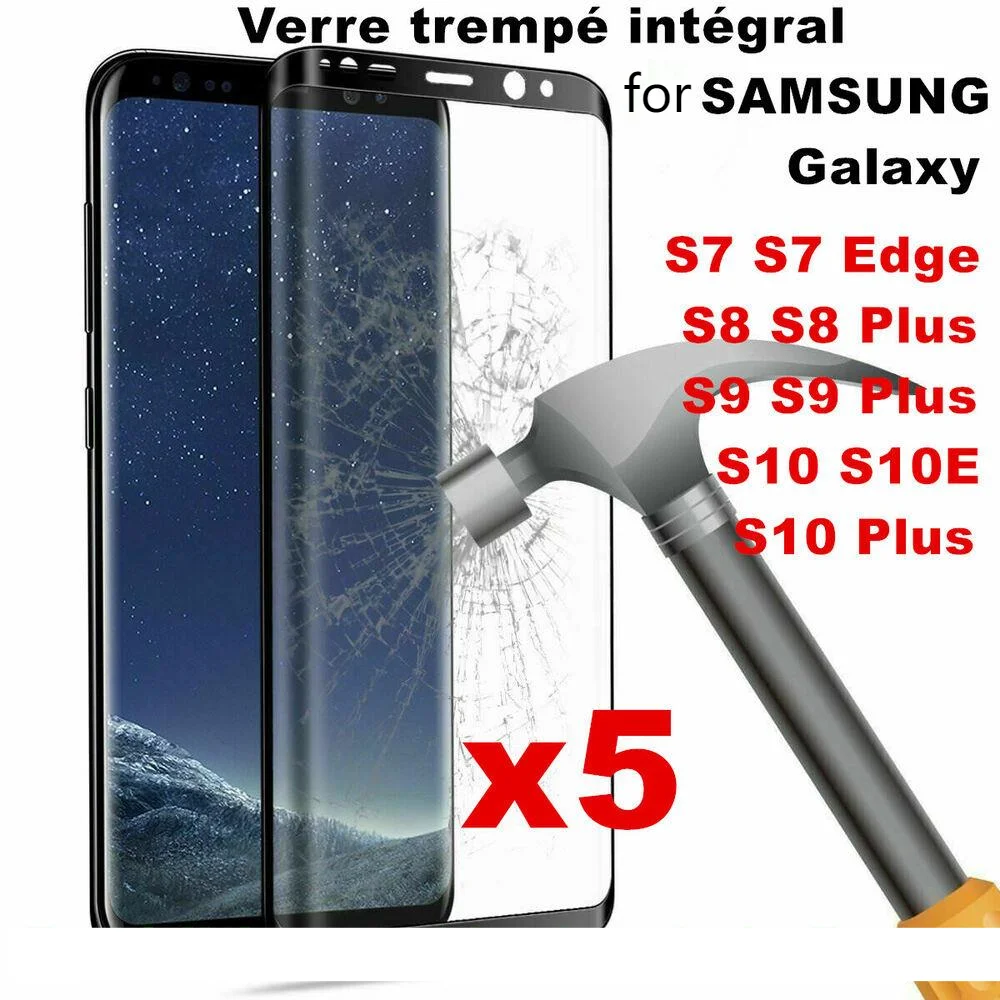 

for Windows Verre Trempe for Samsung S7/S8/S9/Plus/S10 E Film Incurve Full Intimate