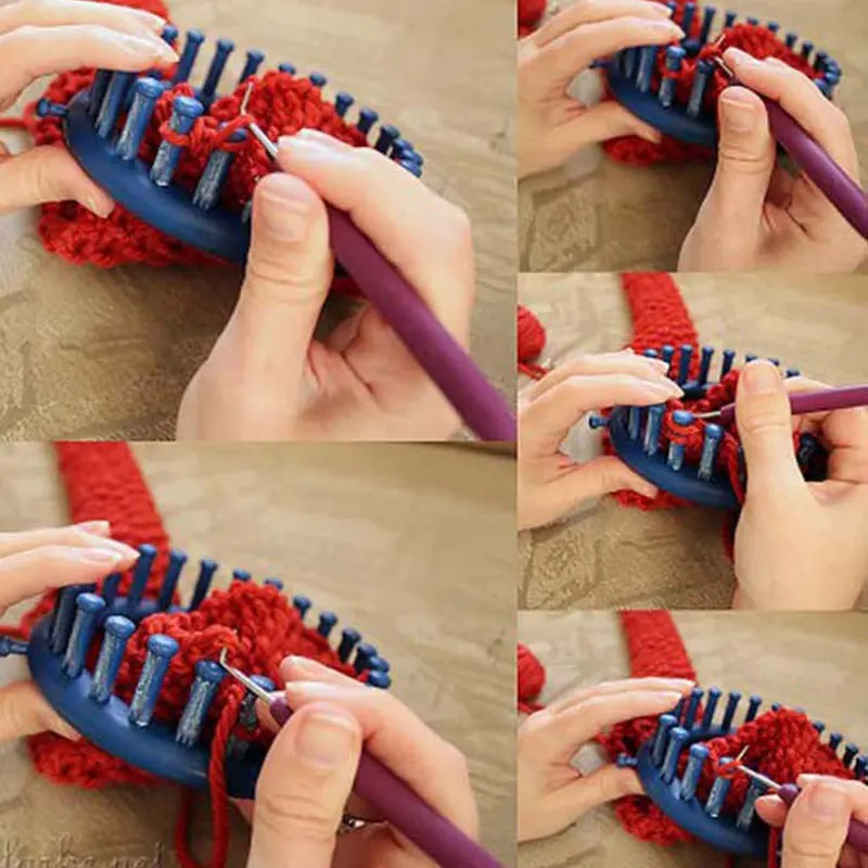 Новинка 4 шт./компл. сделай сам круглая шляпа вязаный набор ткацкого станка