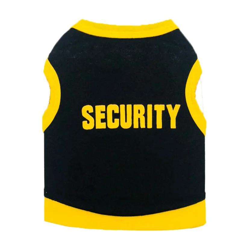 

Individuality SECURITY Dog Vest Pet Products Dog Accessories Summer Puppy Clothes Yellow Black Pink Dog Costume Sphinx Cat Vest