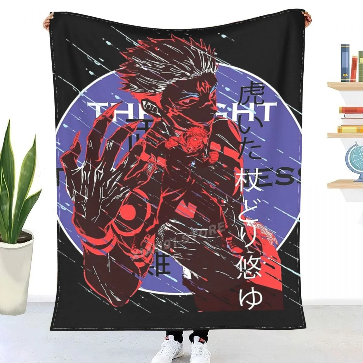 

SUKUNA AND YUJI Throw Blanket Sherpa Blanket Bedding soft Blankets