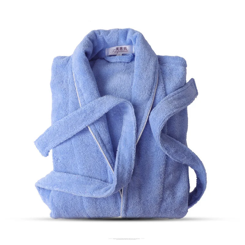 

100% Cotton Toweling Terry Robe Lovers Soft Bath Robe Men and Women Nightrobe Sleepwear Male Casual Home Bathrobe Hotel Robe